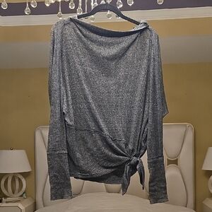 We The Free Charcoal Off-Shoulder Sweater